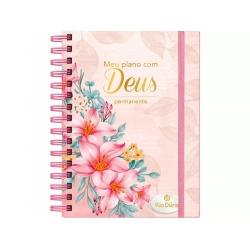 Meu Plano Com Deus | Planner Devocional Capa Dura | Rosa